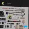 Kelik K72161 P-47M Thunderbolt- interior 3D decals for Revell kit (1/72)